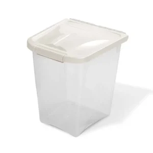 Van Ness Plastics Pet Food Container/Dispenser White|Clear 10lb