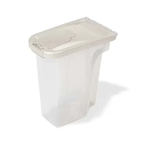 Van Ness Plastics Pet Food Container/Dispenser White|Clear 4lb