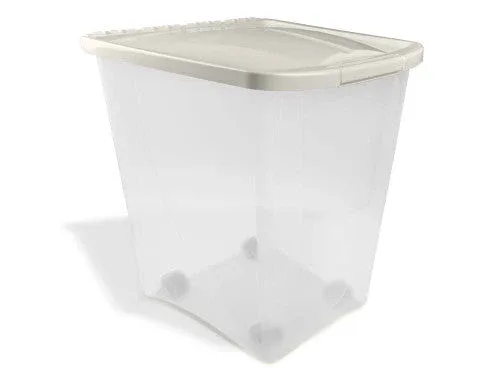 Van Ness Plastics Pet Food Container/Dispenser White|Clear 50lb - Image 2