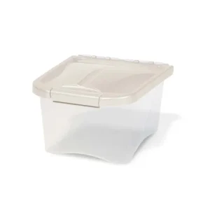 Van Ness Plastics Pet Food Container/Dispenser White|Clear 5lb