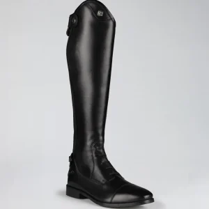 Vedetta Womens Leather Tall Riding Boots Black