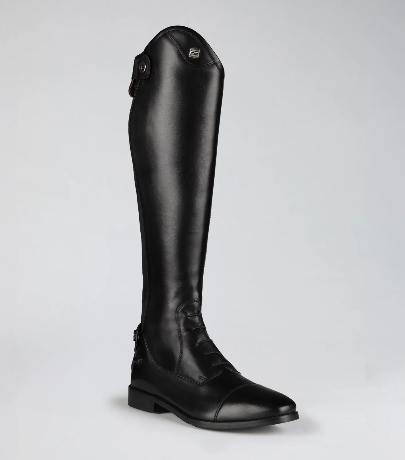 Vedetta Womens Leather Tall Riding Boots Black