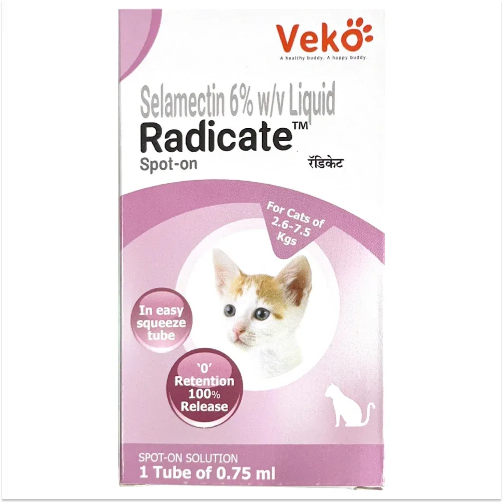 Veko Radicate (Selamectin) 0.75ml and Savavet Fiprofort Plus (Fipronil) Tick & Flea Control Spot On 0.5ml for Cats Combo - Image 2
