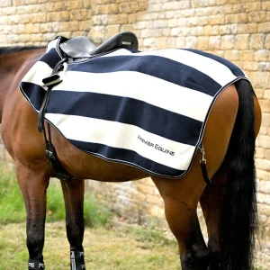 Vellus Horse Fleece Exercise Sheet Navy/White