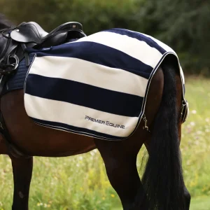 Vellus Horse Fleece Quarter Sheet Navy/White