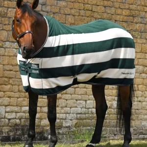 Vellus Horse Fleece Rug Green/White