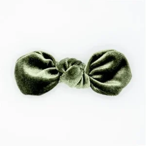 Velvet Hair Bow - Sage