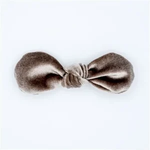 Velvet Hair Bow - Toffee