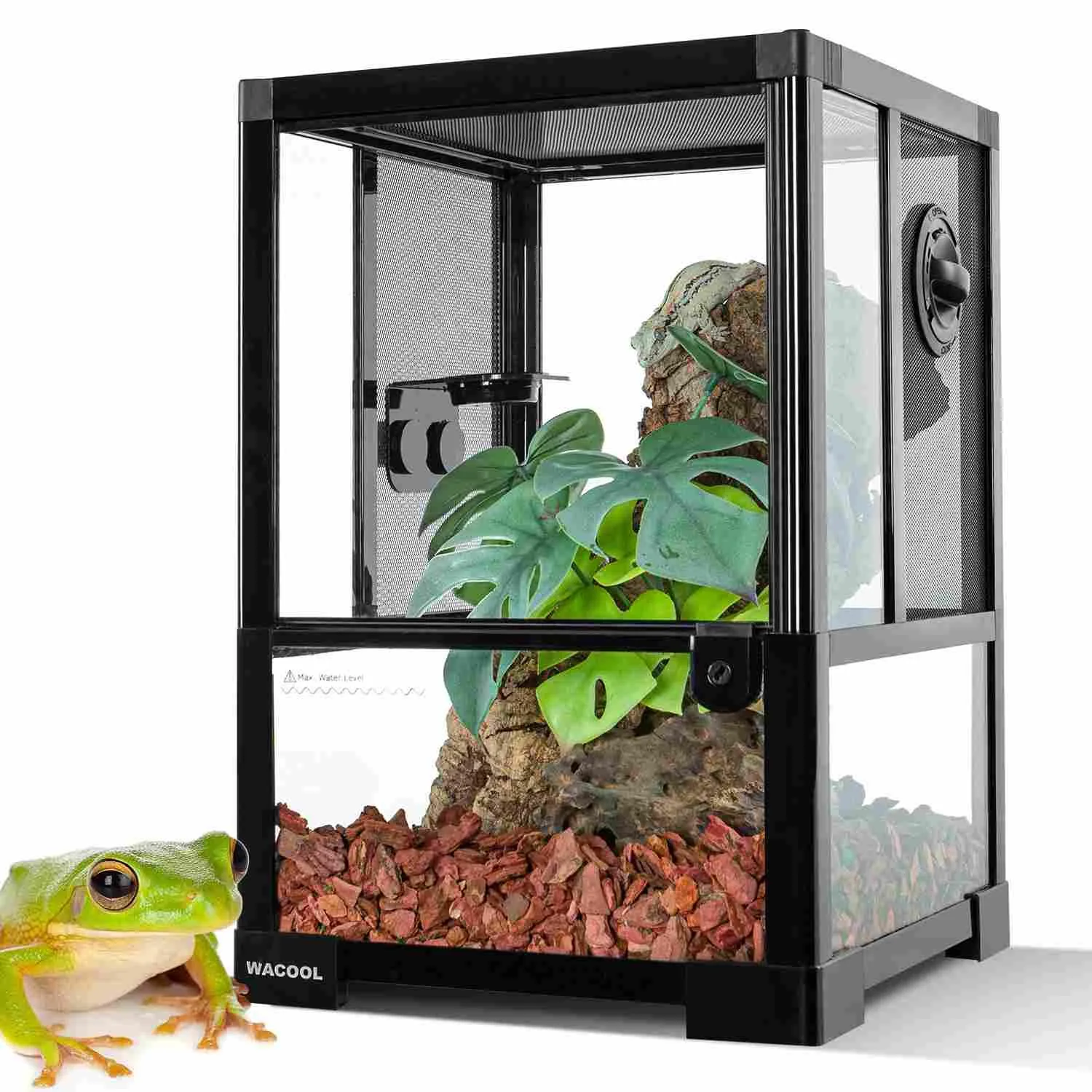 Vertical Habitat Tank 10 Gallon for Tree Dwelling Reptiles and Amphibians