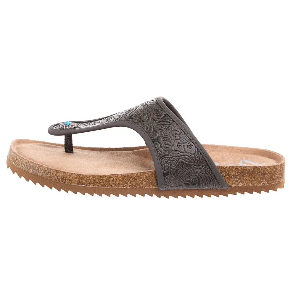 Very G Women's Danni 2 Charcoal Sandals - Image 2