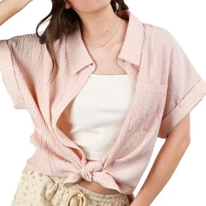 Very J Women's Blush Oversized Top