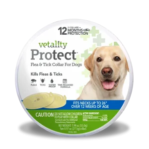 Vetality Protect Flea & Tick Dog Collar 2 Pack