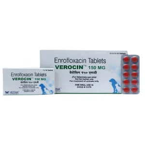 Vetina Verocin 150mg (Enrofloxacin) Tablet for Dogs and Cats