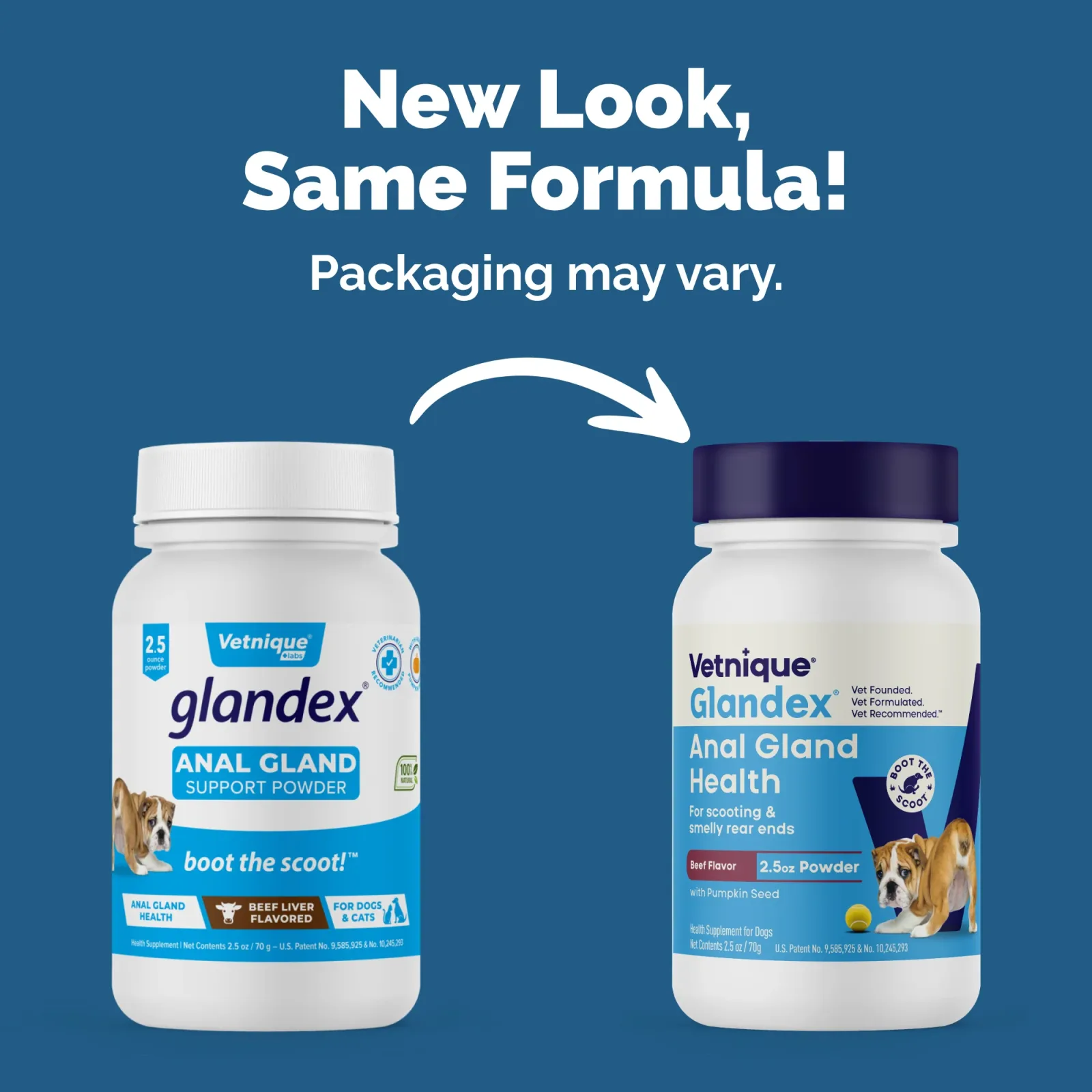 Vetnique Glandex for Dogs Anal Gland & Digestive Support Powder, Beef Flavor, 2.5 oz - Image 2