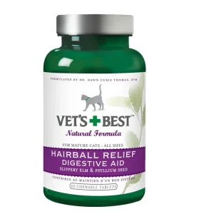 Vet's Best Cat Hairball Relief Tablets 60 Count