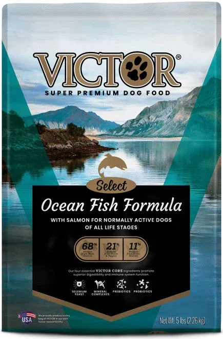 Victor Super Premium Dog Food Select Dry Dog Food Ocean Fish 5lb - Image 2