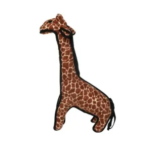 VIP Tuffy Zoo Durable Giraffe Plush Dog Toy Brown 6 In, Regular