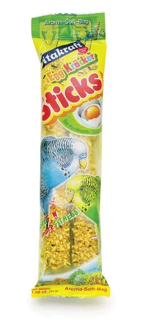 Vitakraft Crunch Sticks Egg & Honey Flavor Parakeet Treat 1.9 oz 2 Count - Image 2