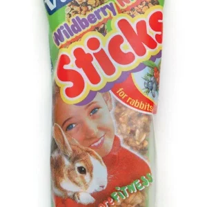 Vitakraft Crunch Sticks Rabbit Treats Whole Grains & Wild Berrie 4 oz 2 ct