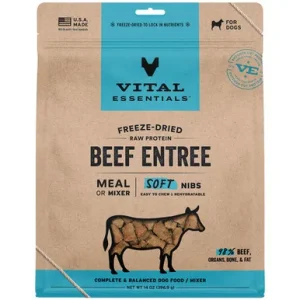 Vital Essentials Beef Entrée & Mixer Soft Nibs Freeze