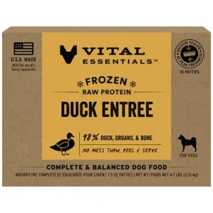 Vital Essentials Duck Entree Patties Frozen Raw Dog Food