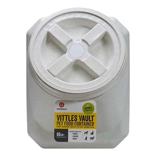 Vittles Vault Outback Stackable Pet Food Container White 60 lb - Image 2