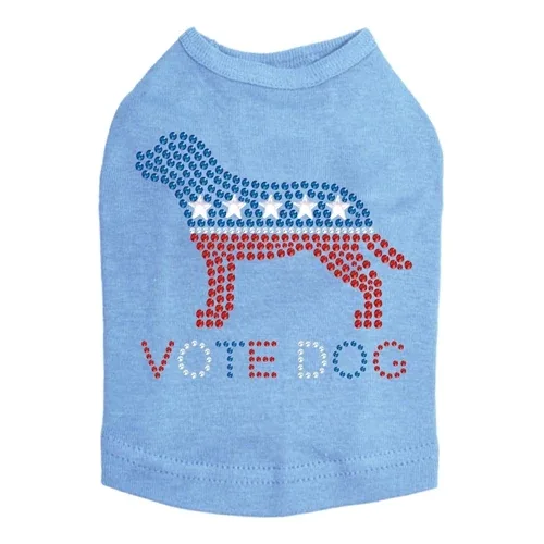 Vote Dog Rhinestone Tank - Many Colors - Image 2