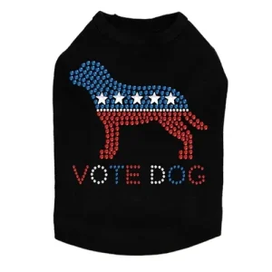 Vote Dog Rhinestone Tank - Many Colors