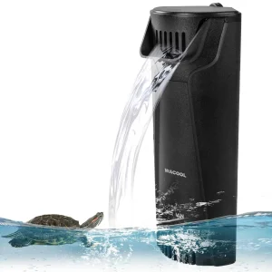 WACOOL Turtle Tank Filter Aquarium Corner Internal Filter