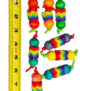 Wavy bead foot toy