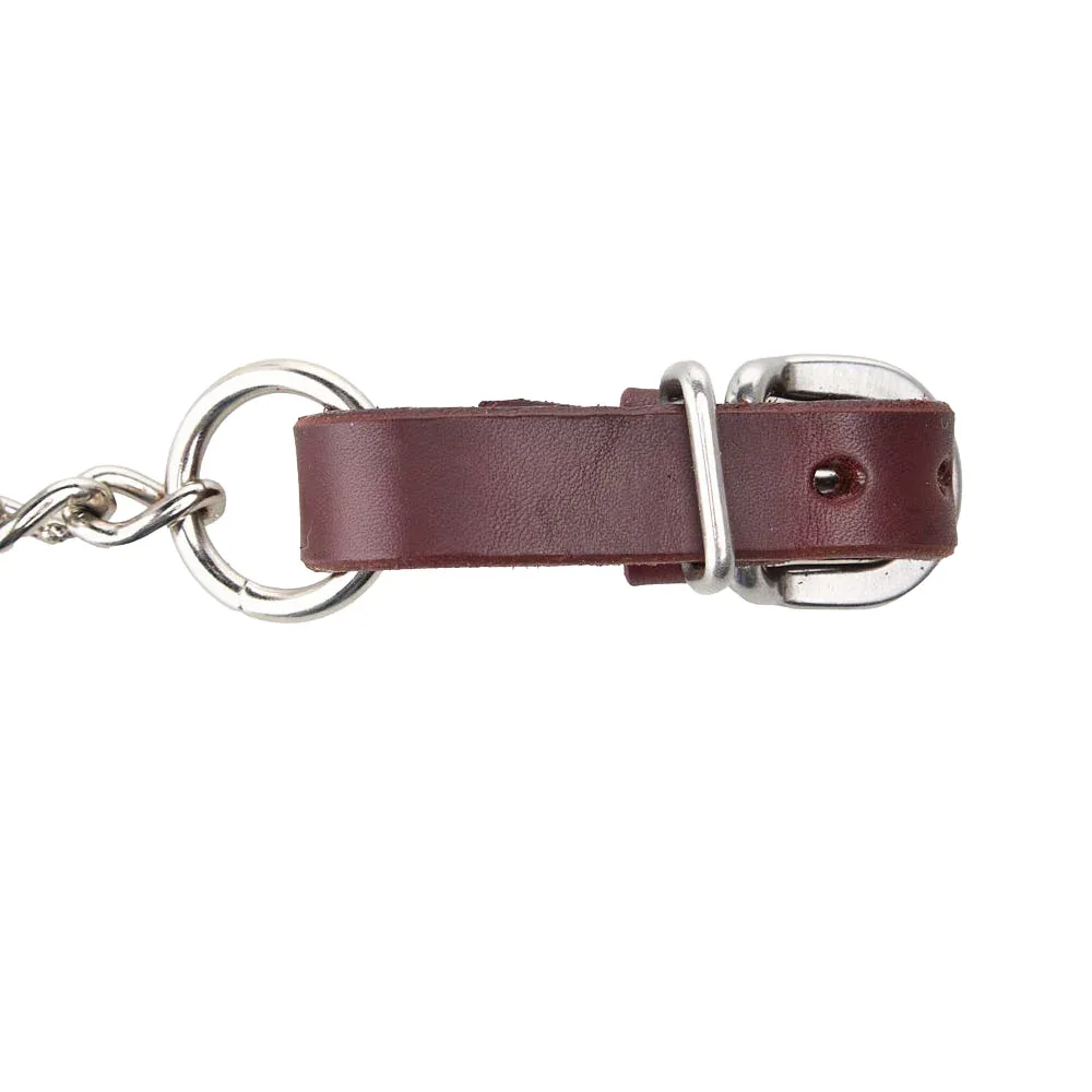 WD Tack 5/8 Inch Latigo Leather Heavy Duty Single Link Curb Chain - Image 2