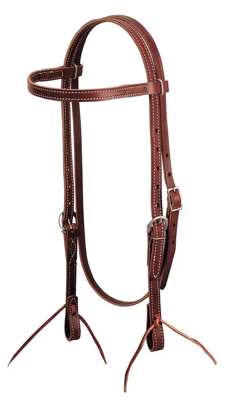 Weaver Burgundy Latigo Leather Browband Headstall