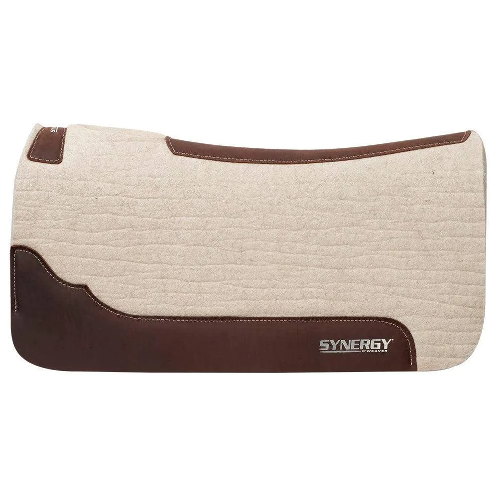 Weaver Leather 3/4in Synergy Contoured Steam Pressed Merino Wool Felt Saddle Pad 31x32 - Image 2