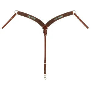 Weaver Leather Beaded Basket Stamp Contoured Breast Collar