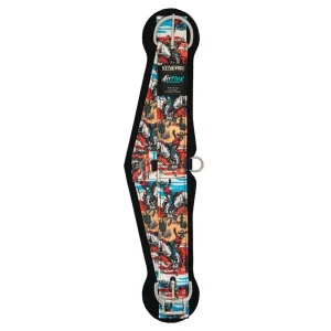 Weaver Leather Bucking Bronc Synergy AirFlex Roper Cinch with Roll Snug Buckle