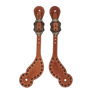 Weaver Leather Buckstitch Russet Mens Spur Strap