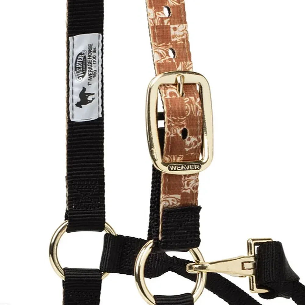 Weaver Leather Checkerboard Patterned Adjustable Nylon Halter - Image 2