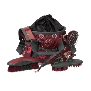 Weaver Leather Plaid Aztec Tote Groom Kit
