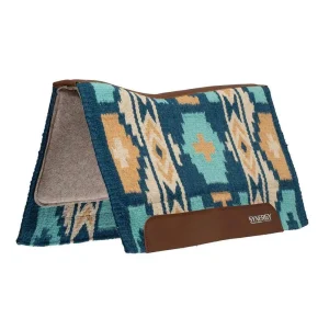 Weaver Leather Synergy Rambler Navy and Sand Blanket Top Felt Saddle Pad