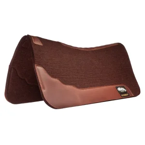 Weaver Leather Synergy Steam Pressed 1 1/4in x 32x32 Chocolate Merino Wool Felt Saddle Pad