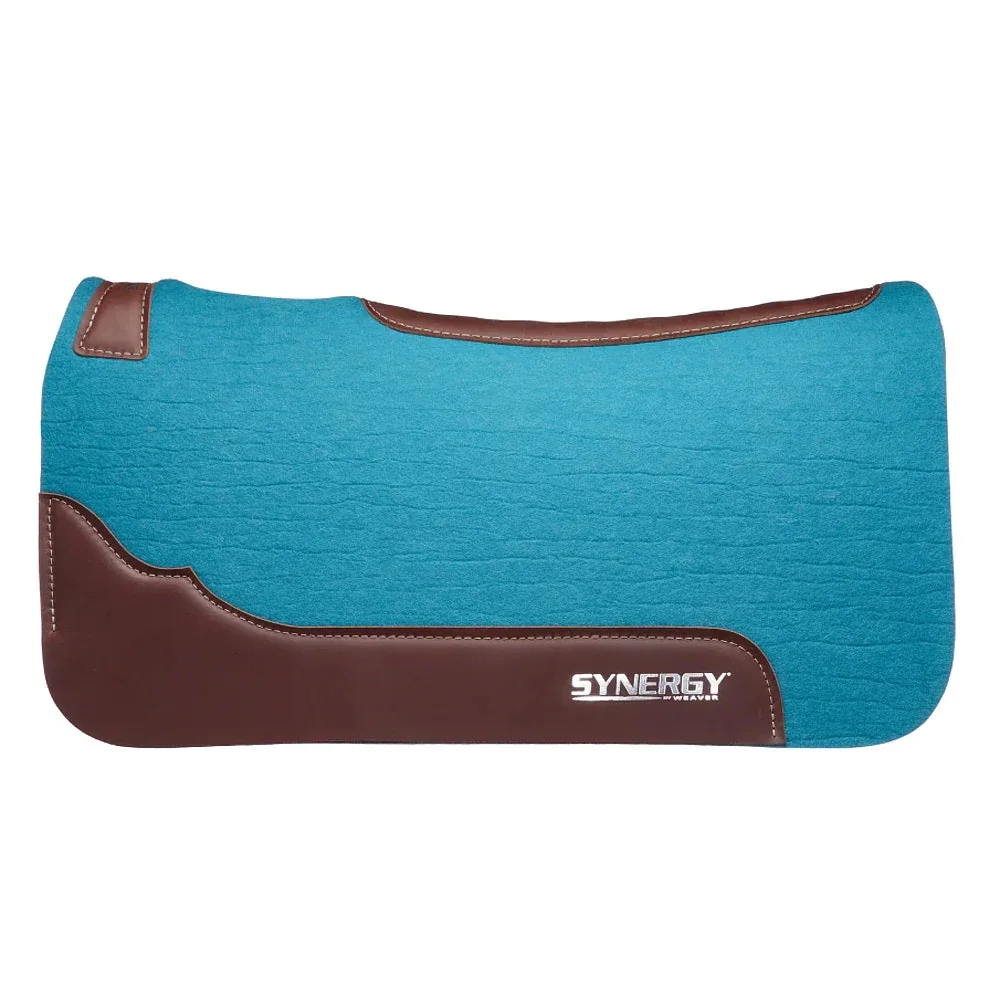 Weaver Leather Synergy Turquoise Merino Wool Felt Saddle Pad - Image 2