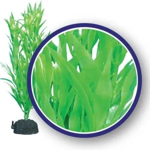 Weco Products Freshwater Series Bamboo Leaf Aquarium Plant Green, 1ea/18 in