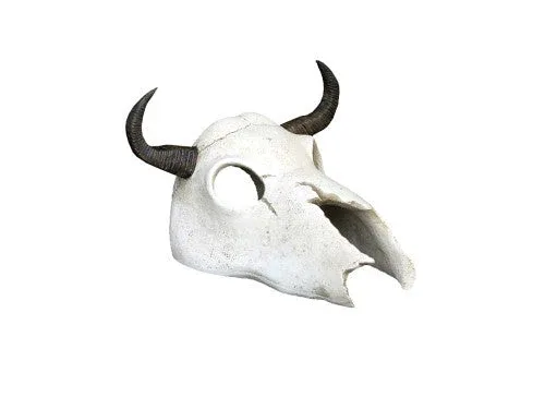 Weco Wecorama Catacombs Longhorn Skull Aquarium Ornament Black, White - Image 2