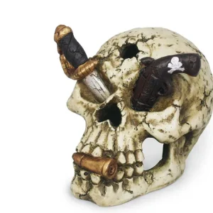 Weco Wecorama Catacombs Pirate Skull Aquarium Ornament Multi-Color