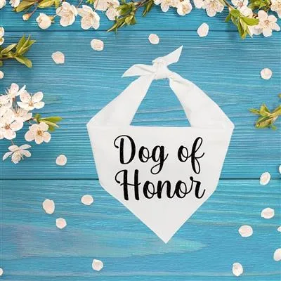 Wedding Dog of Honor Bandana