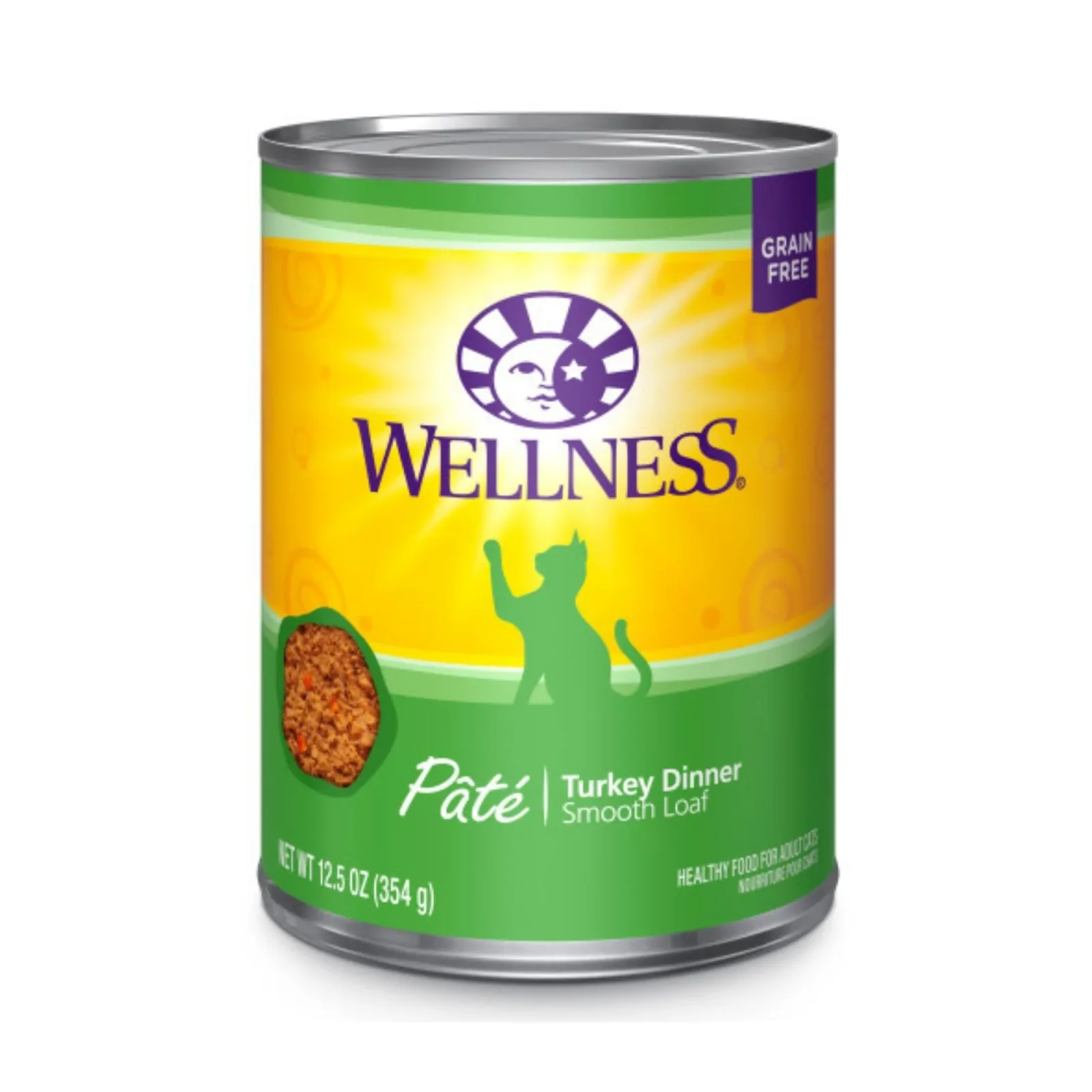 Wellness Cat Complete Health Grain-free Turkey Pate, 12.5 oz each, Case of 12