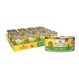 Wellness Cat Complete Health Grain-free Turkey Pate, 5.5 oz each, Case of 24