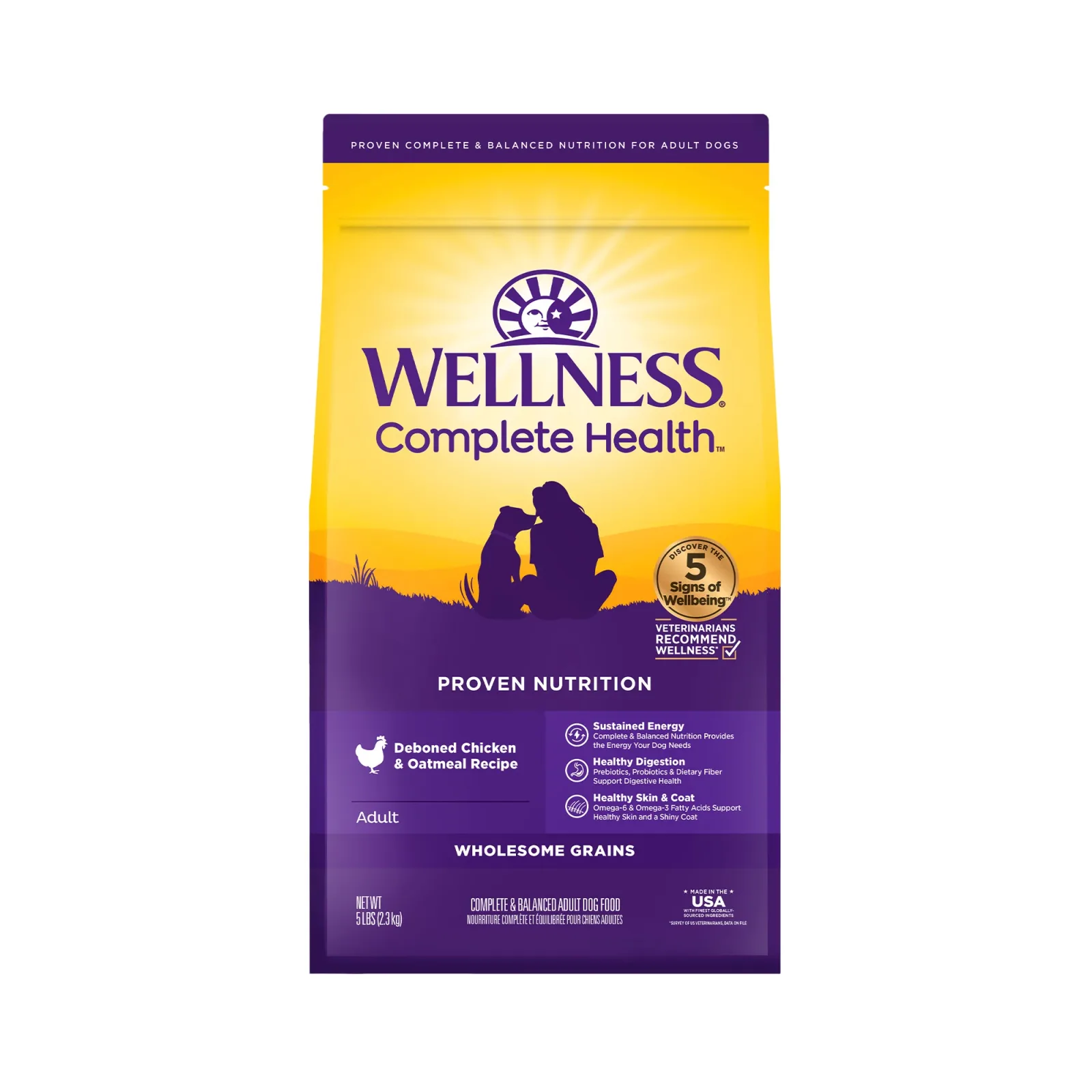 Wellness Complete Health Natural Chicken Recipe Dry Dog Food