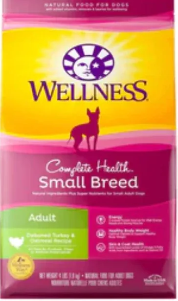 Wellness Complete Health Natural Small Breed Adult Turkey and Oatmeal Dog Food
