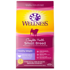 Wellness Complete Health Natural Small Breed Healthy Weight Turkey and Brown Rice Recipe Dry Dog Food
